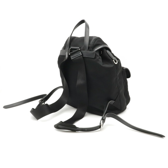 Prada Backpack Rucksack Daypack Nylon Black Silver - Picture 2 of 6